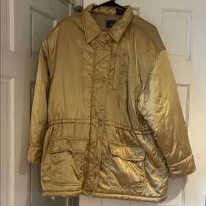Women's Lizwear Gold Puffer Jacket